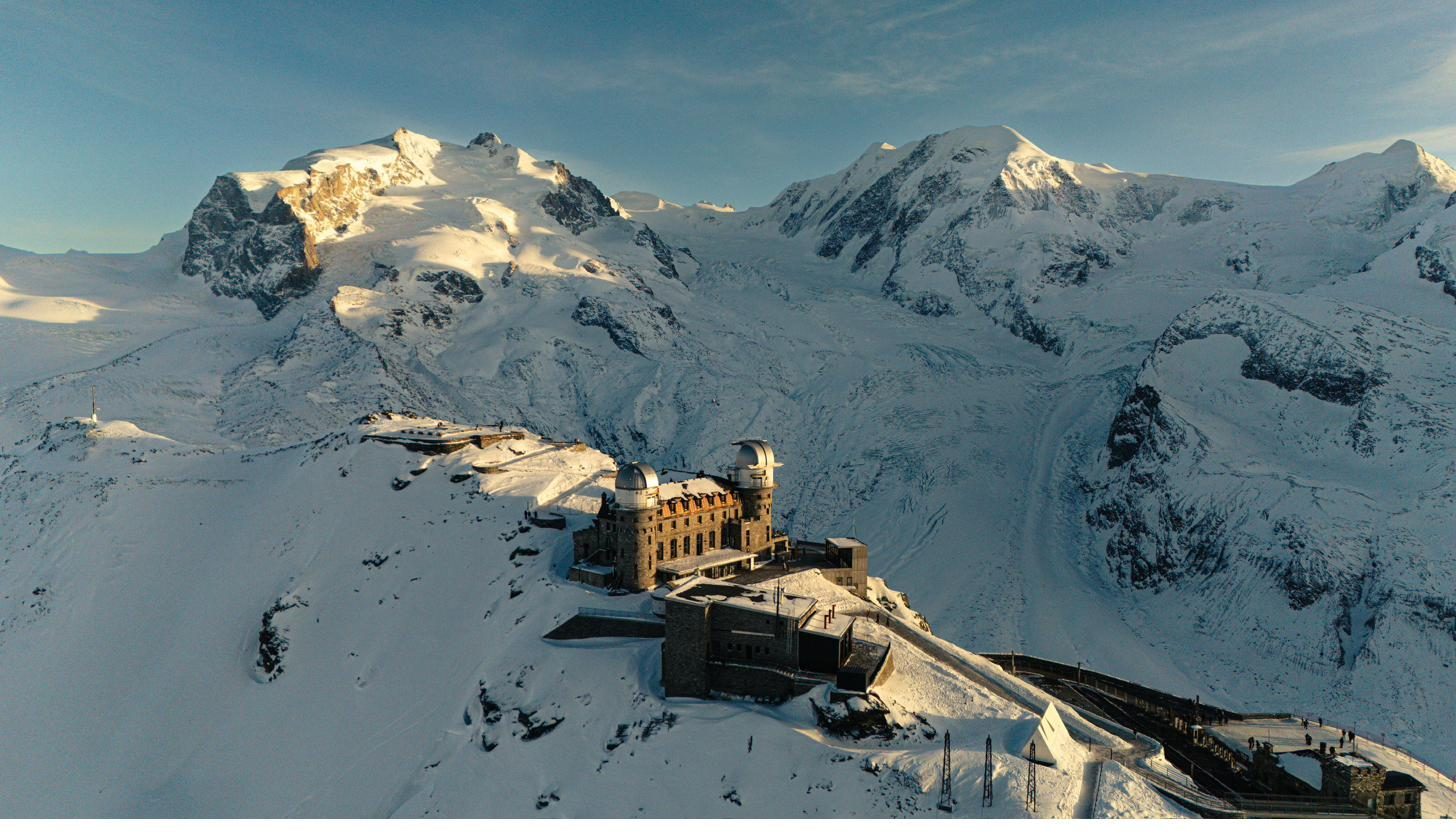 Kulmhotel Gornergrat from above